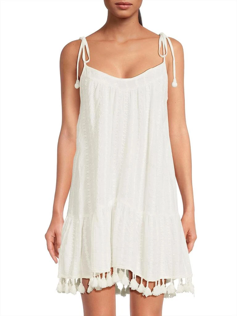 Ramy Brook Jaxson Embroidered Sleeveless Minidress