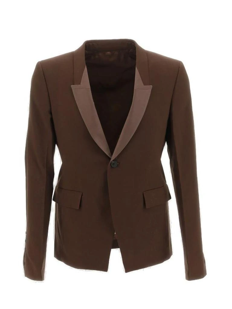 Rick Owens Rick Owens Single-Breasted Buttoned Tailored Blazer 