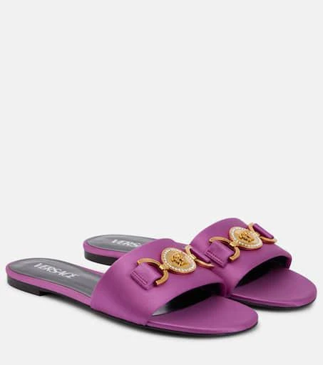 Versace Medusa 
95 satin slides 1