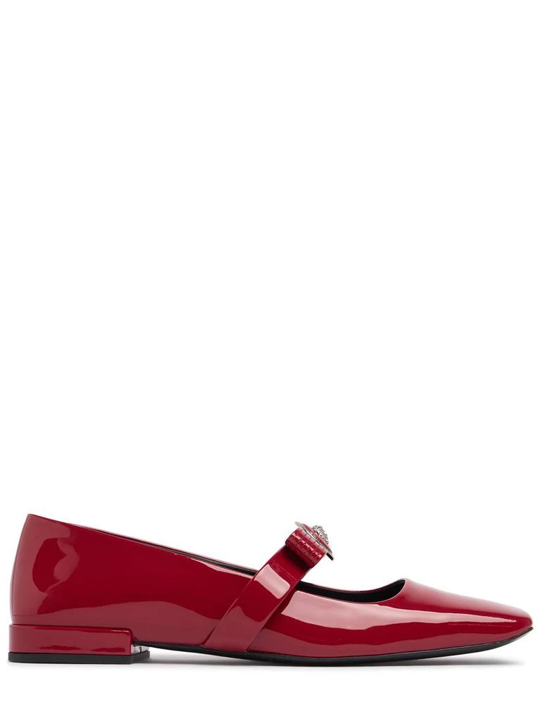 Versace 20mm Patent Leather Ballerina Flats 1