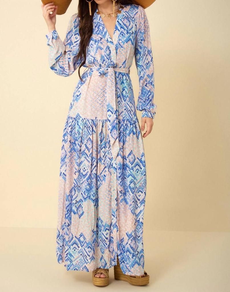 Hale Bob Hale Bob - Paisley Button Front Maxi Dress