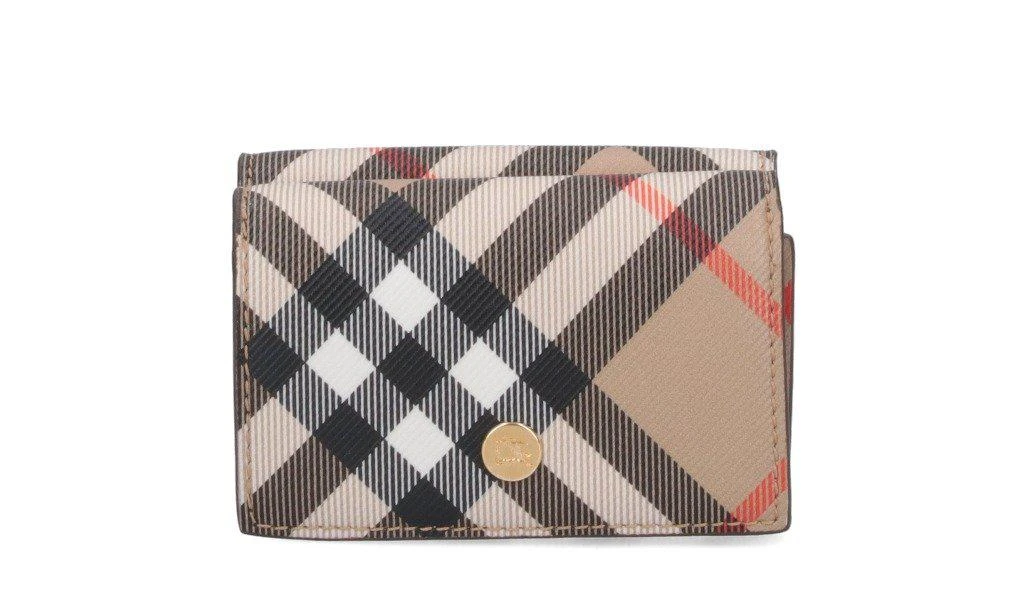 Burberry Burberry Vintage-Check Foldover-Top Wallet 1
