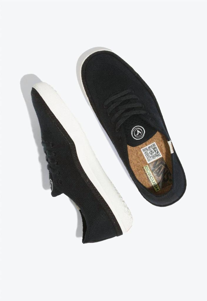 Vans Men's Circle Vee Sneaker In Black/marshmellow