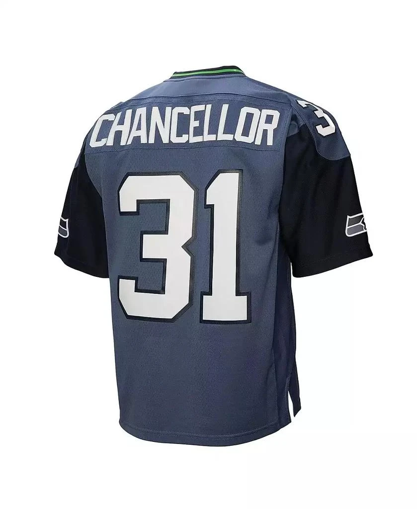 Mitchell & Ness Men's Kam Chancellor Blue Seattle Seahawks 2011 Legacy Replica Jersey 4
