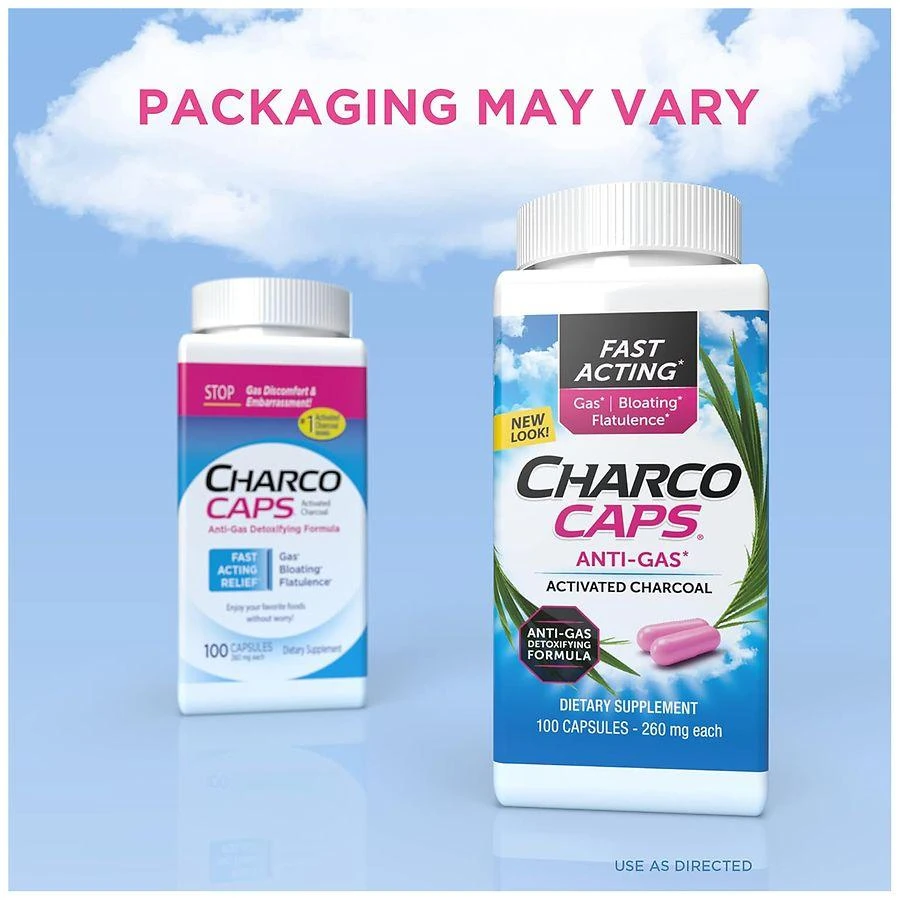 CharcoCaps Activated Charcoal Detox & Digestive Relief 6