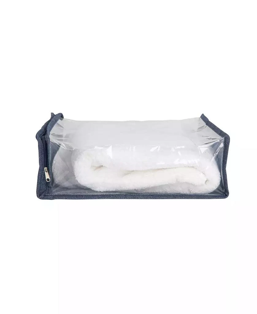 Household Essentials Under Bed Zippered Sweater Storage Bags with Clear Vision Panel, Set of 3 2