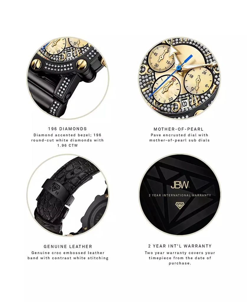 Jbw Men's 10 YR Anniversary Phantom Diamond (1 3/4 ct.t.w.) & Chronograph Watch 4