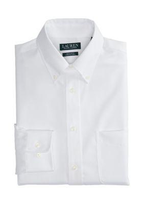 Lauren Ralph Lauren Ralph Lauren Mens Regular Fit Ultraflex Non Iron Stretch Dress Shirt