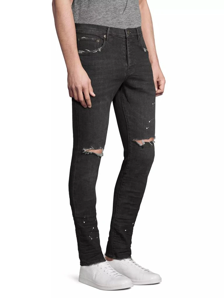 Purple Brand P001 Over Spray Slim-Fit Jeans 4