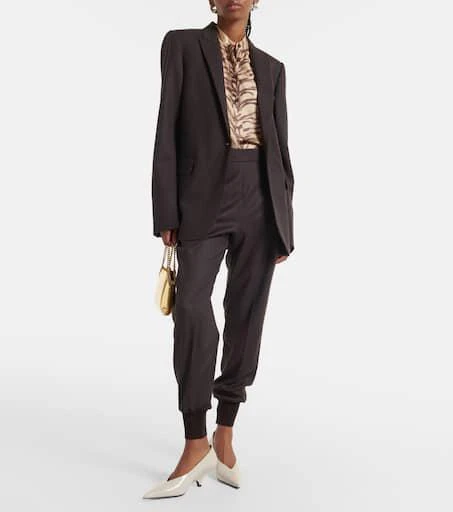 Stella McCartney Wool flannel sweatpants 2