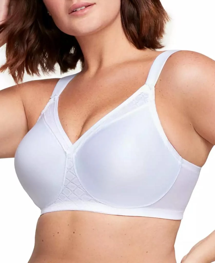 Glamorise Full Figure Plus Size MagicLift Wirefree T-Shirt Bra 1080 3