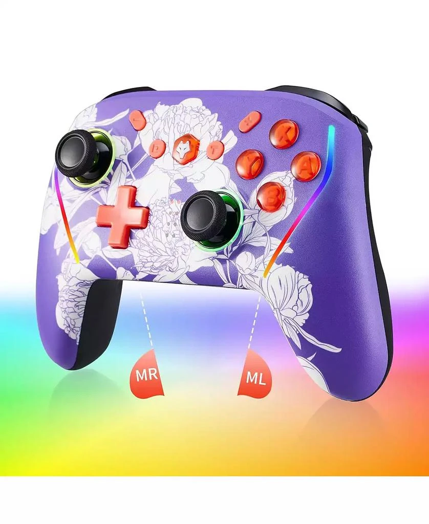 NBCP Wireless Switch 2 Controller for Nintendo Switch/Lite/OLED, Mouse Touch Back Buttons, Extra Pro Controller with Wake, Programmable, Turbo Function