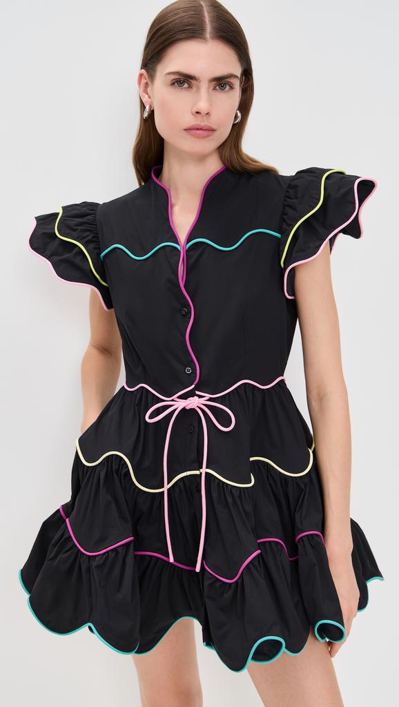 CeliaB Baba Cay Black Short Dress