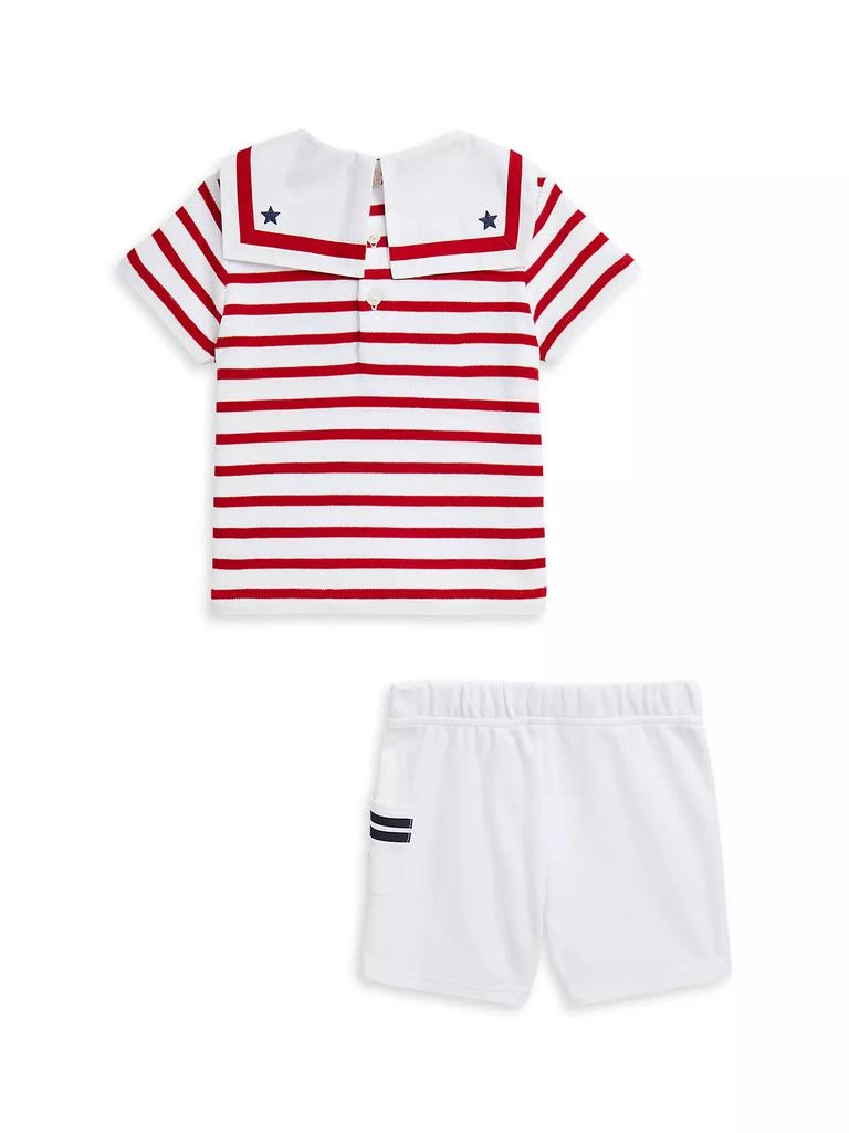 Ralph Lauren Baby Boy's 2-Piece Striped Polo & Shorts Set 2