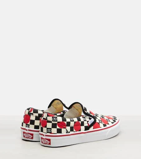 Valentino x Vans VLogo checked canvas slip-on sneakers 3