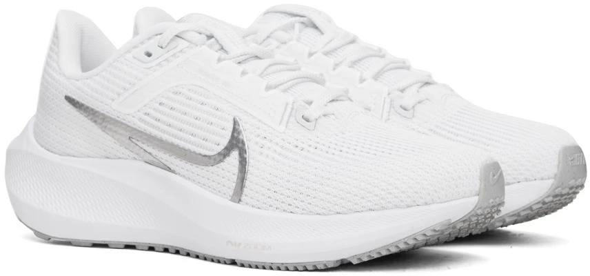 NIKE White Pegasus 40 Sneakers 4