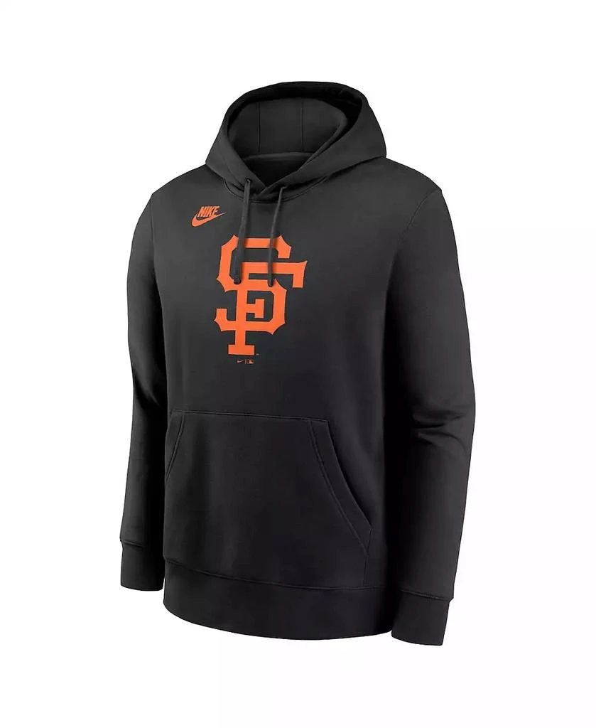 NIKE Men's Black San Francisco Giants Cooperstown Collection Logo Club Pullover Hoodie 2