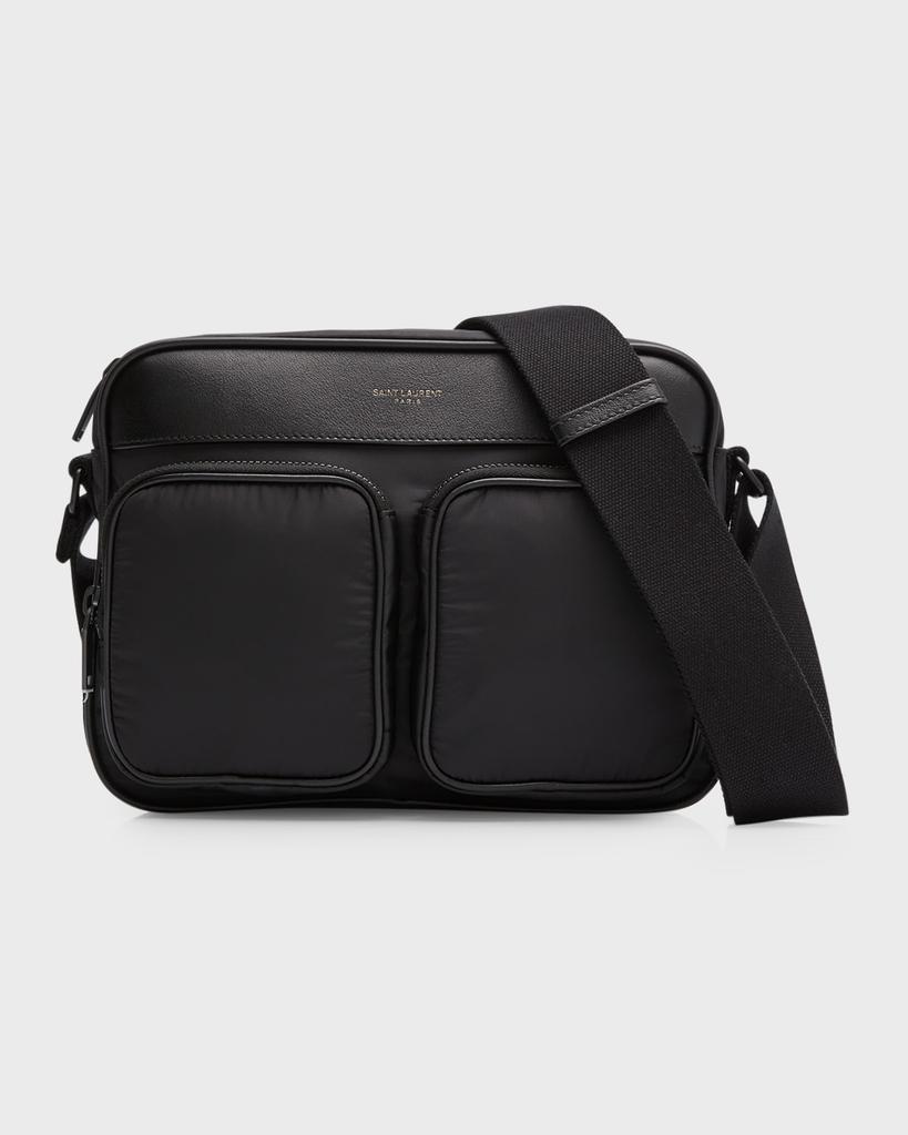 Yves Saint Laurent Dark Blue Nylon Niki Crossbody Bag