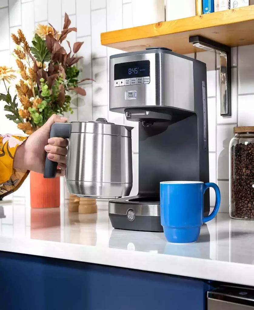 GE Appliances 10 Cup Drip Coffee Maker with Single Serve 12
