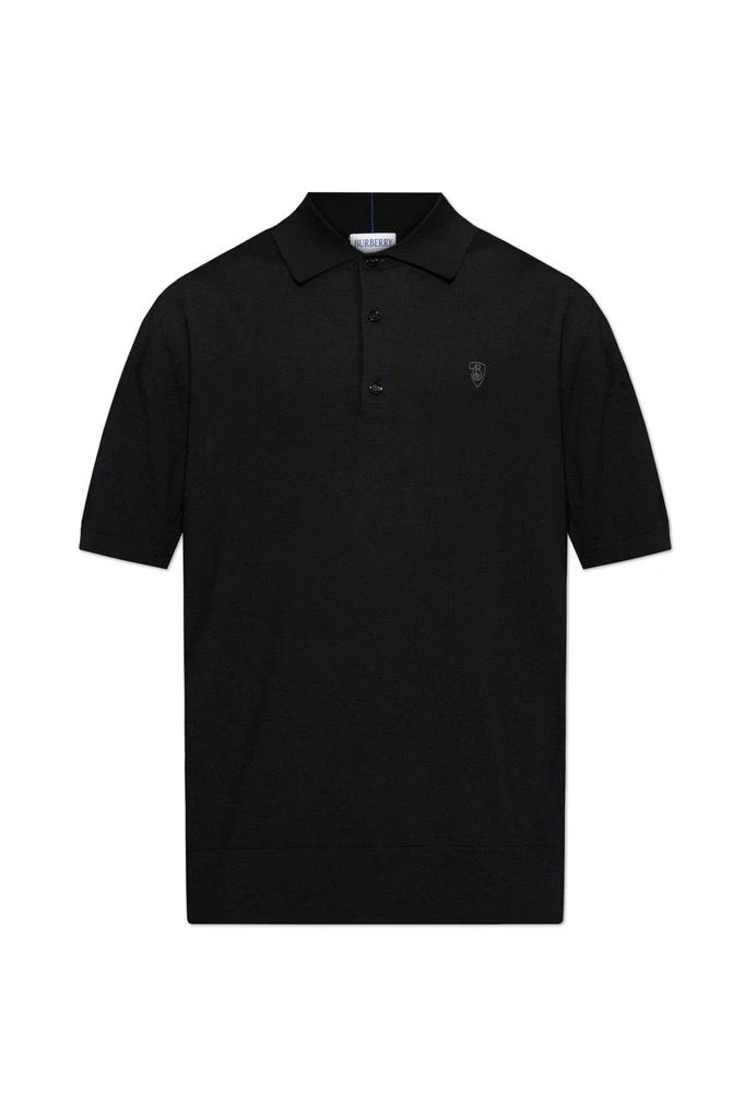 Burberry Logo Embroidered Knitted Polo Shirt – On Sale Now with Up