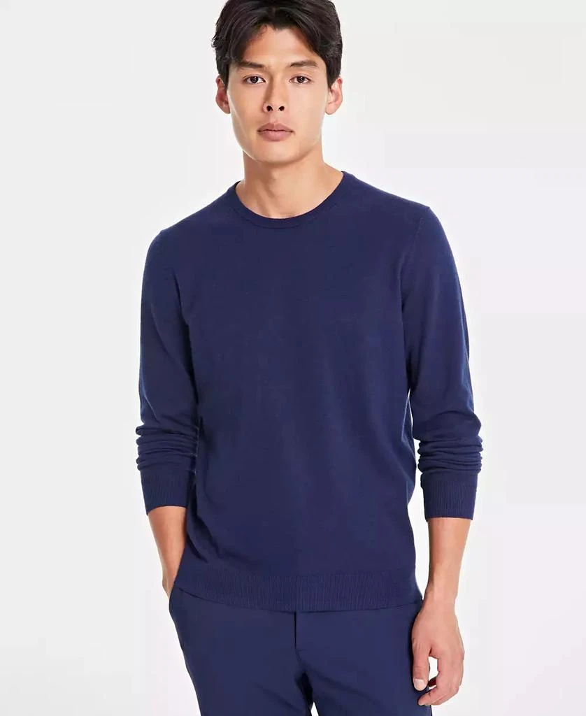 Alfani Men's Solid Crewneck Sweater, Created for Macy's 1