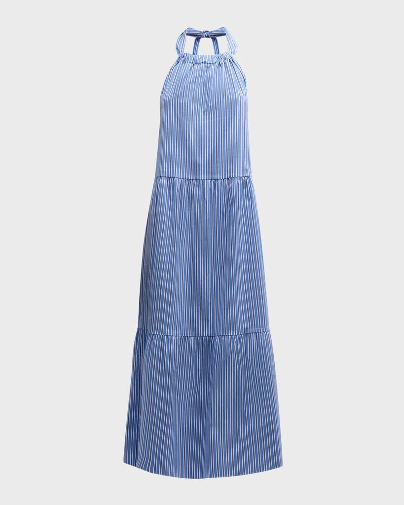 Solid & Striped The Kai Striped Poplin Maxi Dress 1