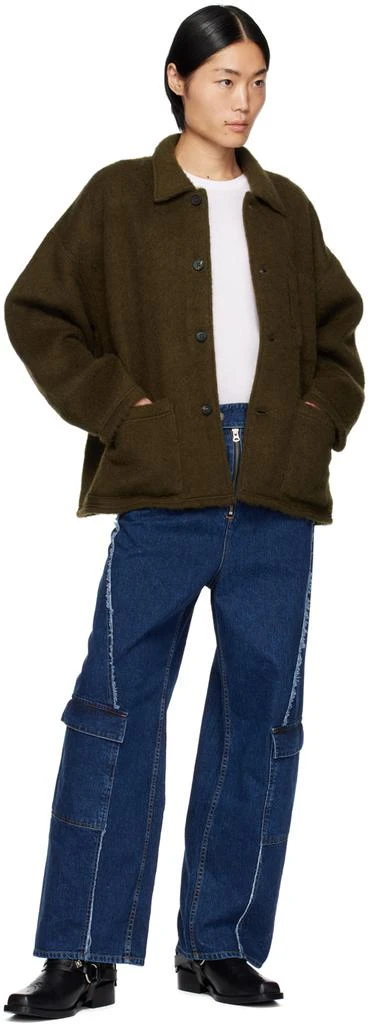 JieDa Khaki Brushed Jacket 4