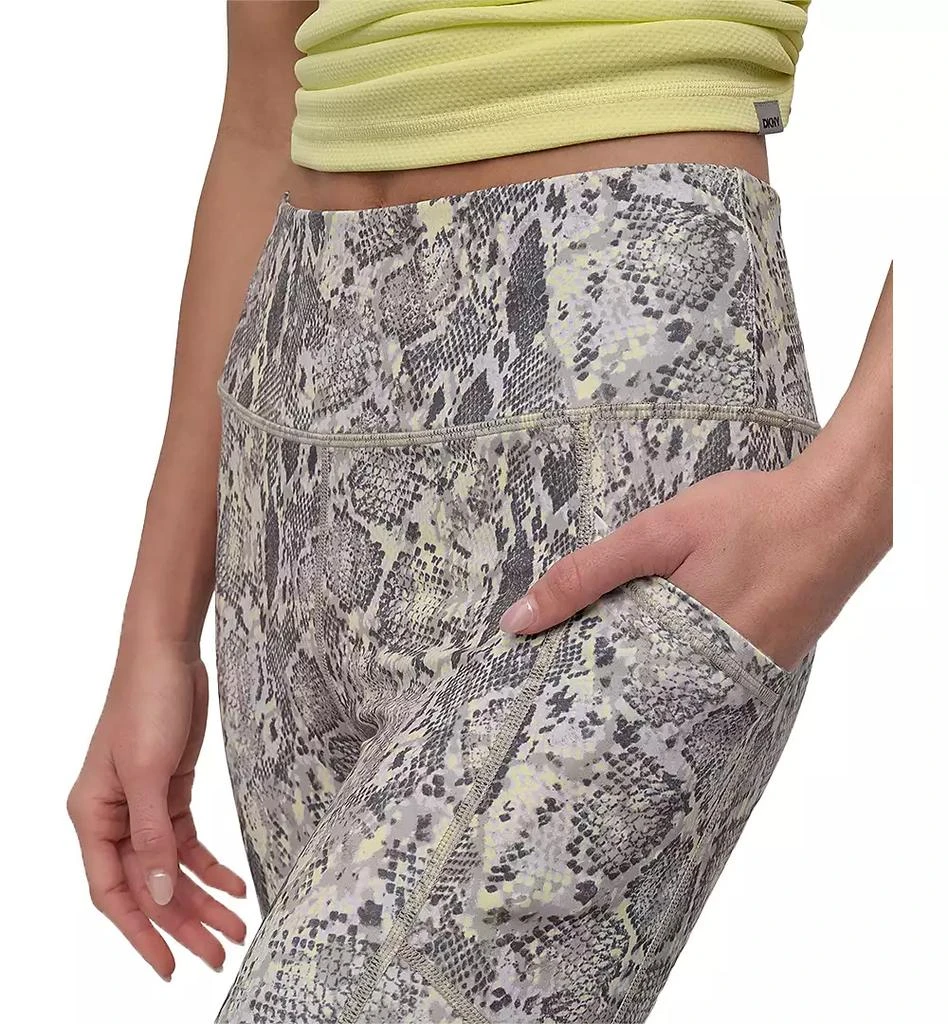 DKNY Women's Printed High-Waist 7/8 Tights 4