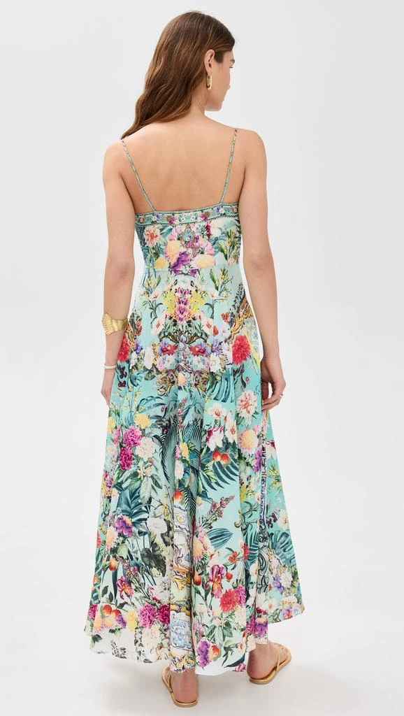 Camilla Long Dress with Tie Front 2