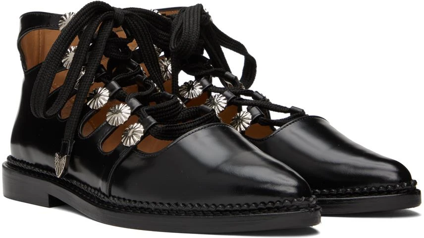 Toga Pulla SSENSE Exclusive Black Lace-Up Shoes 4
