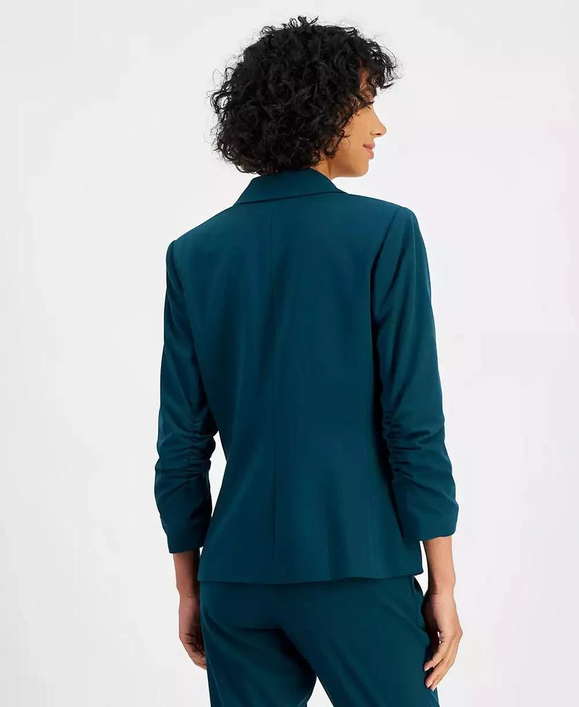 Tahari Women's Ruched-Sleeve Blazer 2