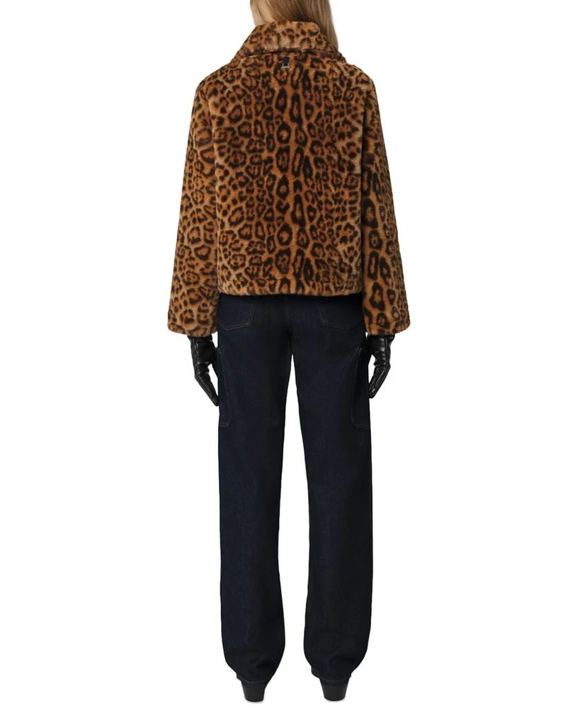 Apparis Elis Faux Fur Leopard Print Jacket 3