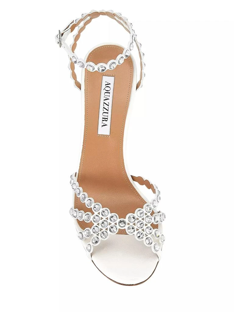 Aquazzura Tequila Bead & Leather Sandals 5