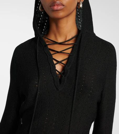 ETRO Hooded silk-blend sweater 4