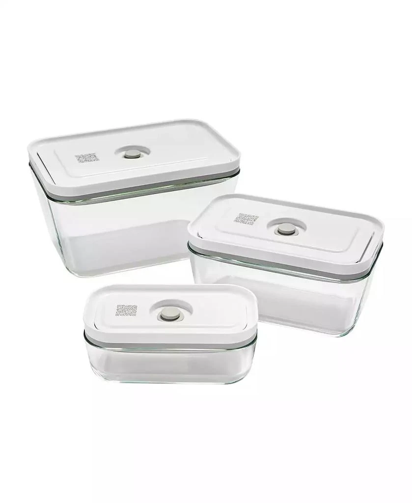 Zwilling Fresh & Save Assorted 3-Pc. Glass Rectangular Vacuum Box Set 4