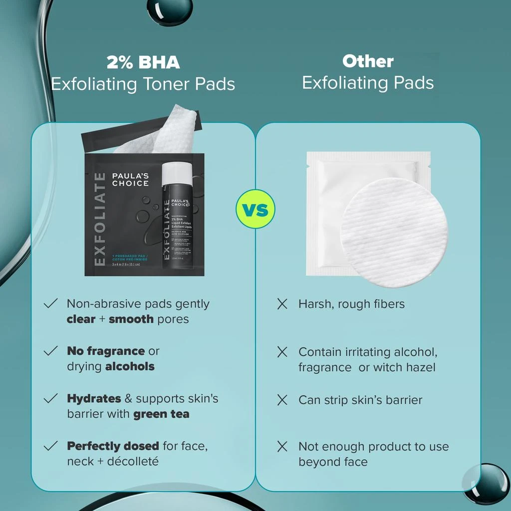 Paula
s Choice Paula
s Choice 2% BHA Exfoliating Toner Pads 9