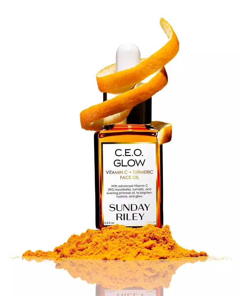 Sunday Riley C.E.O. Glow Vitamin C + Turmeric Face Oil, 0.5oz. 3