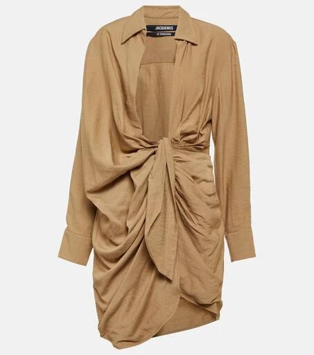 Jacquemus La Robe Bahia gathered minidress 1