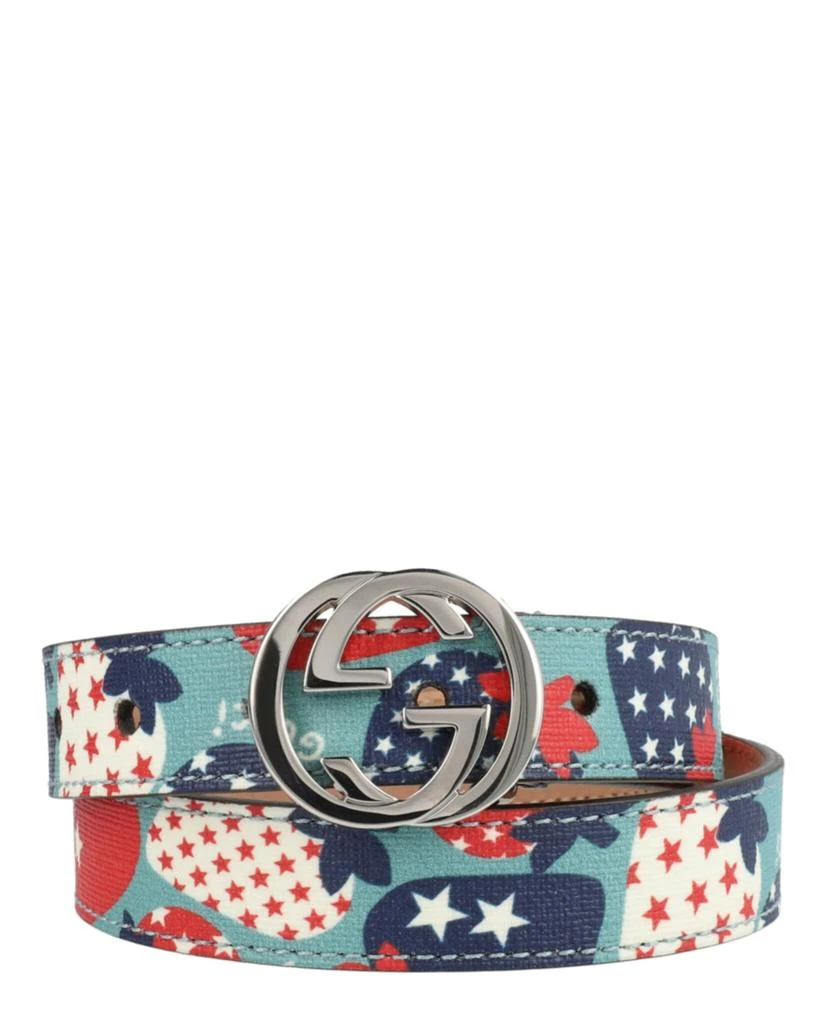 Gucci Strawberry Printed Belt 3