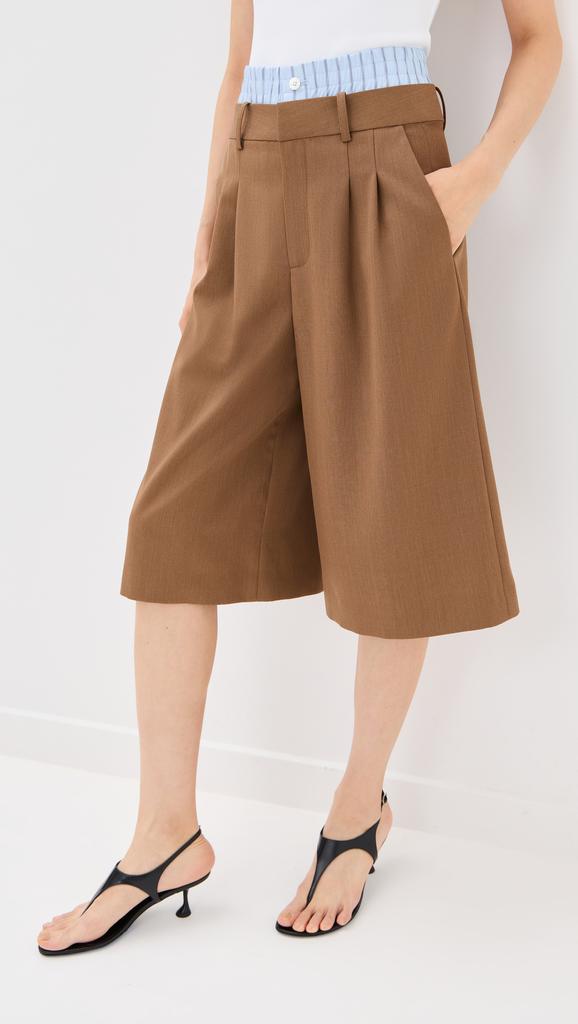 Monse Jumbo Fit Double Waistband Shorts