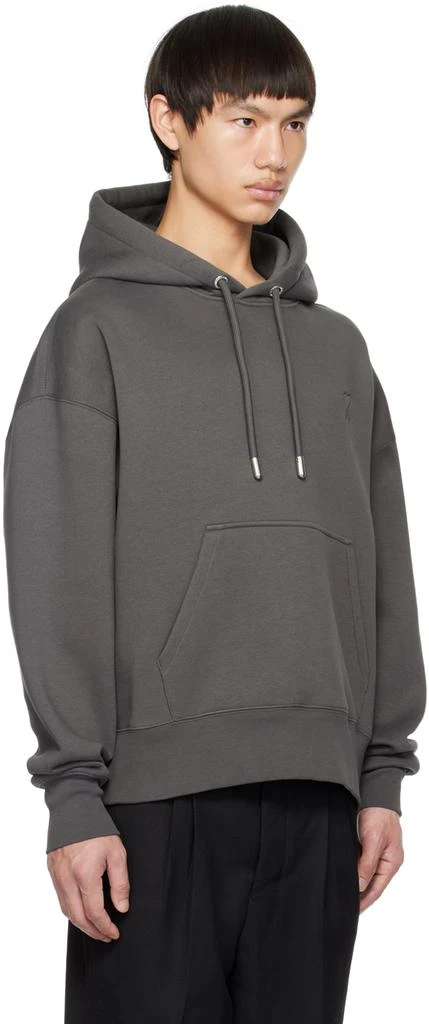 AMI Gray Ami de Coeur Hoodie 2