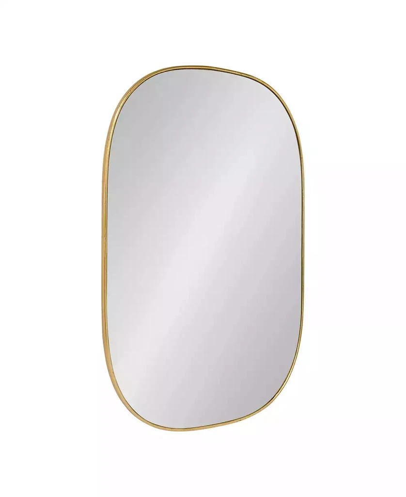 Kate and Laurel Caskill Rounded Rectangle Gold Leaf Wall Mirror - 24" x 36"