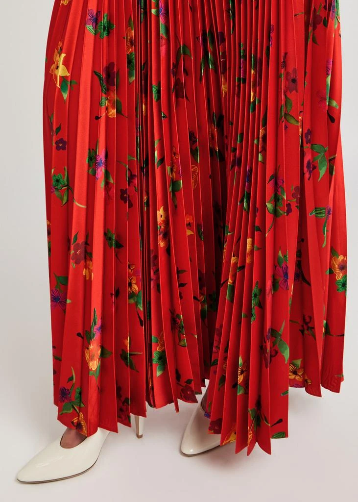 SS DALEY Kate pleated satin maxi skirt 5
