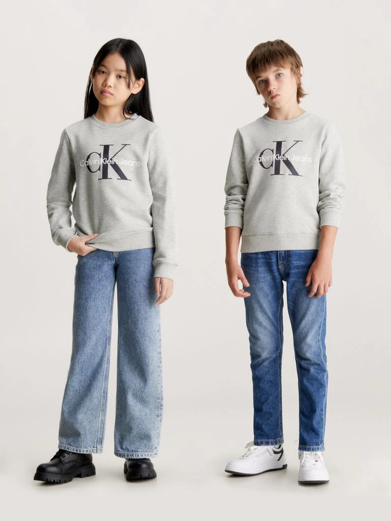 Calvin Klein Calvin Klein Kids Monogram Logo Sweasthirt in Grey 2