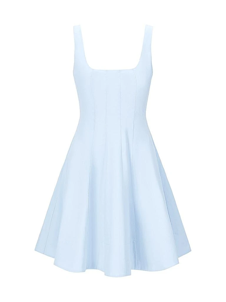 Wells Stretch-Cotton A-Line Minidress