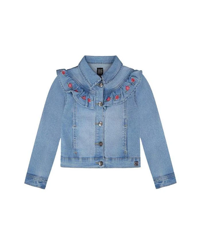 Deux par Deux Girls
Embroidery Long Sleeve Denim Jacket - Big Kid