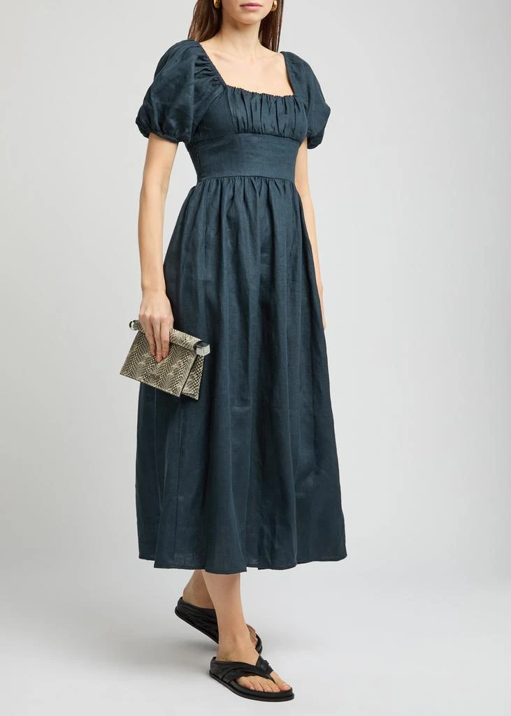 FAITHFULL THE BRAND Dalia linen midi dress 4