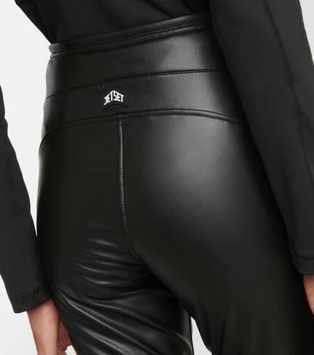 Jet Set Pegaso faux leather leggings 5