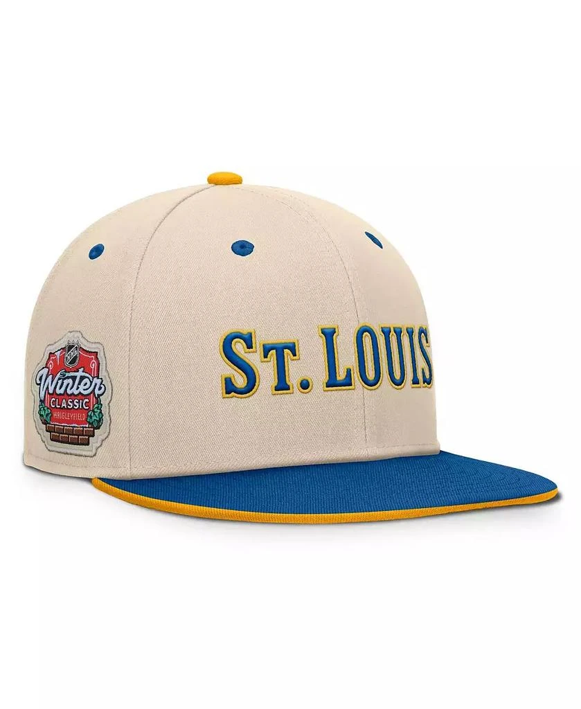 Fanatics Men's Cream/Blue St. Louis Blues 2025 NHL Winter Classic Snapback Hat 1