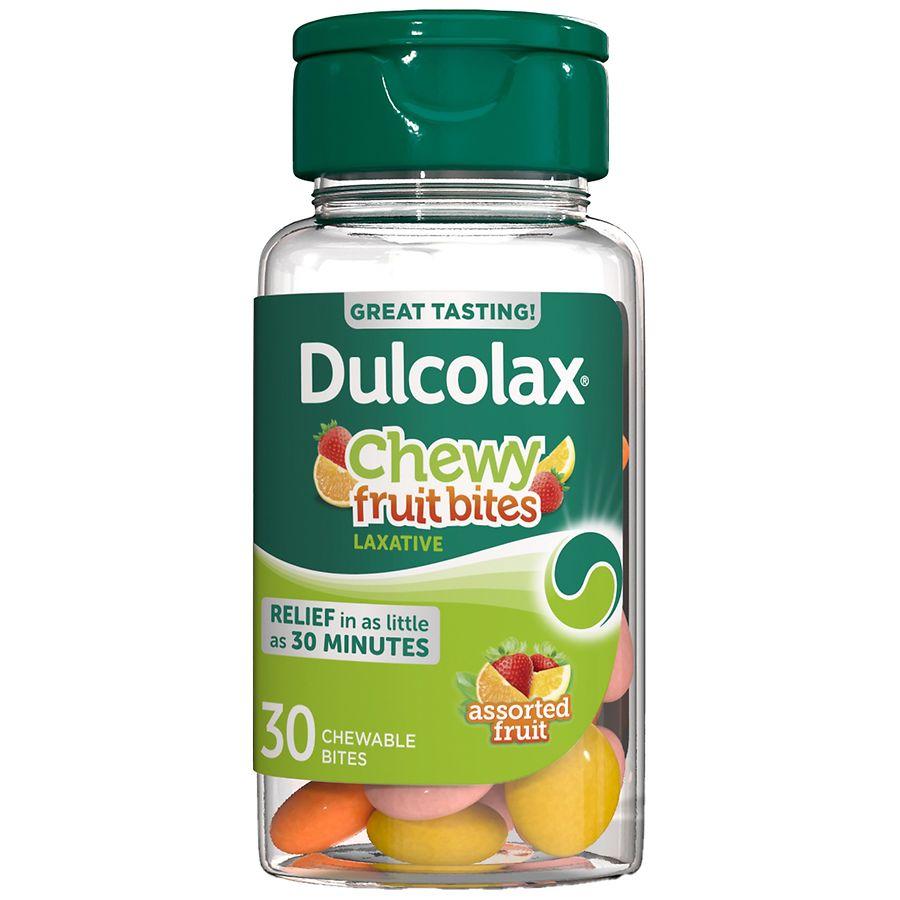 Dulcolax Saline Laxative Chewy Fruit Bites Assorted Fruit